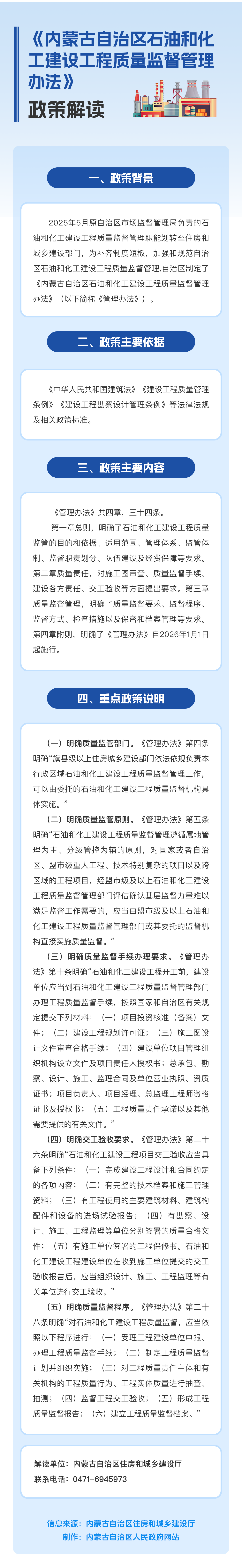 图解：《内蒙古自治区石油和化工建设工程质量监督管理办法》rongyao.com-荣耀体育（中国）解读